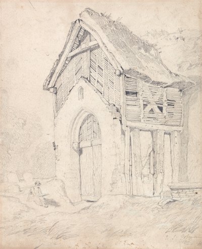 Porch and Belfry of Thurgarton Church, Norfolk by John Sell Cotman